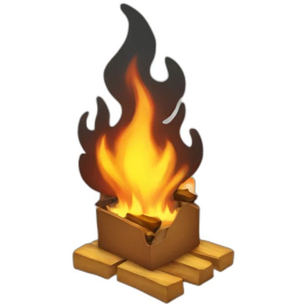 card-on-fire emoji