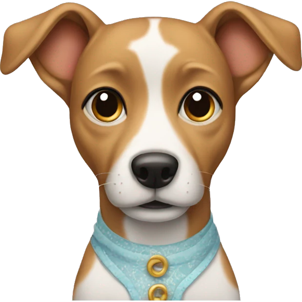 Dog in a dress emoji