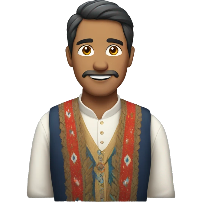 Chilean man wearing traditional clothes emoji