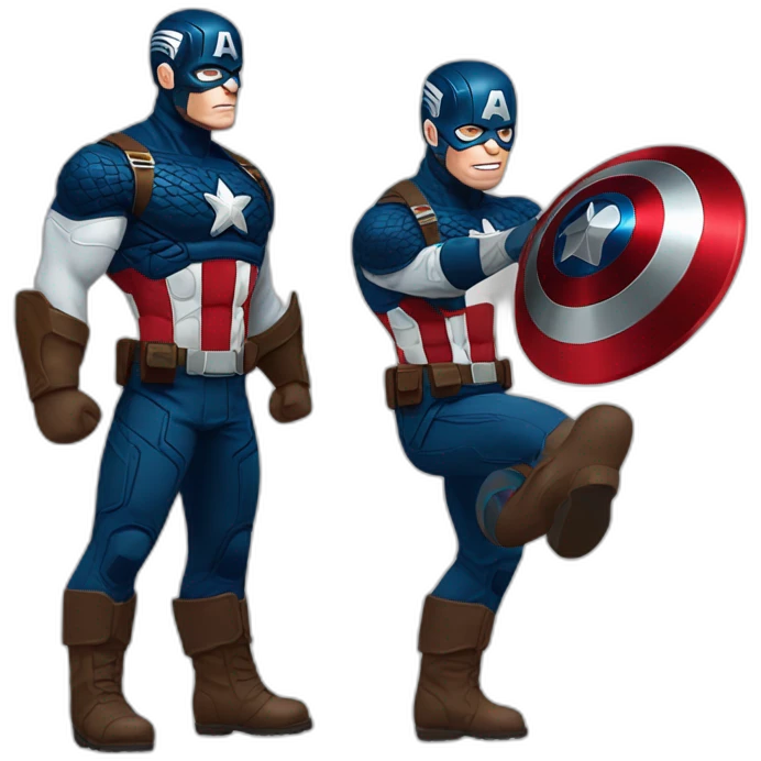Captain America fait un pouce en l’air emoji