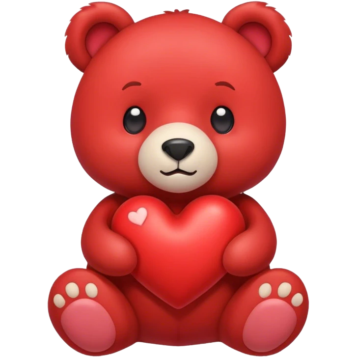 Corazón y oso emoji