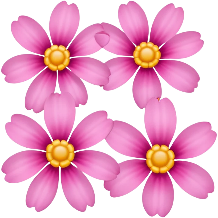 Pink flowers emoji