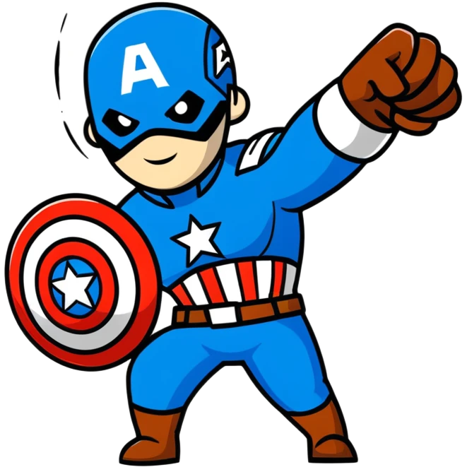 captain america throwing shield emoji