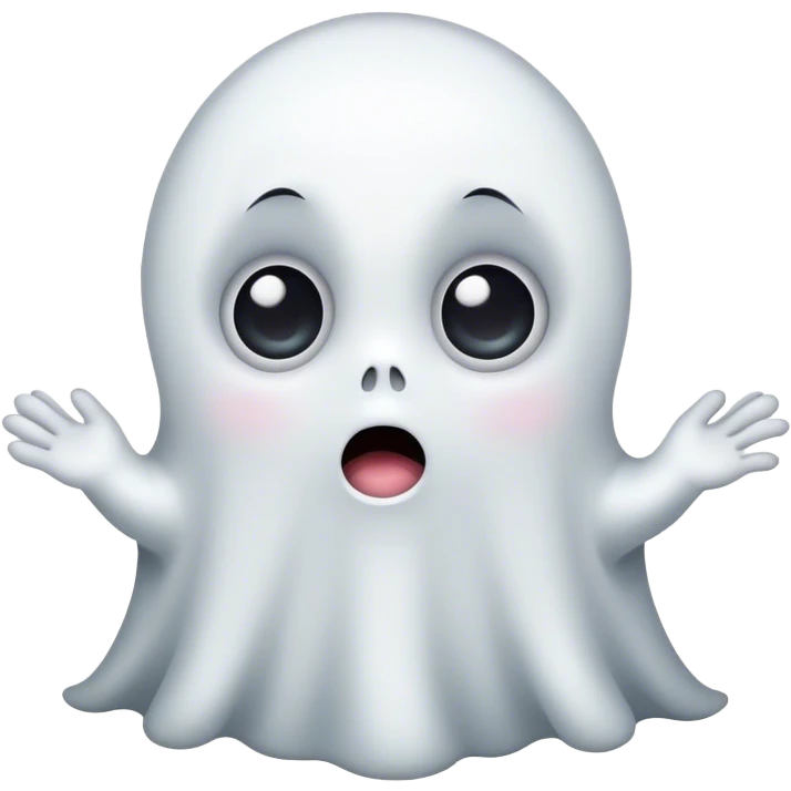 cute ghost with eyes emoji