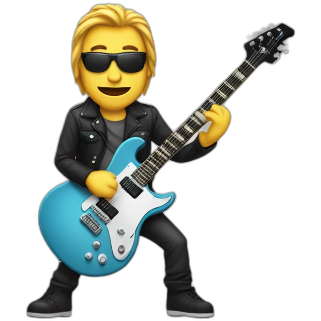 electrik guitar rock single emoji