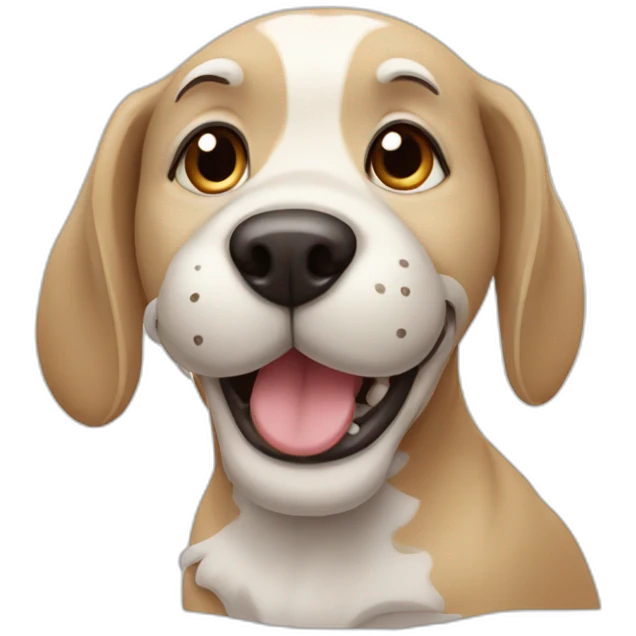 dog with a bone emoji