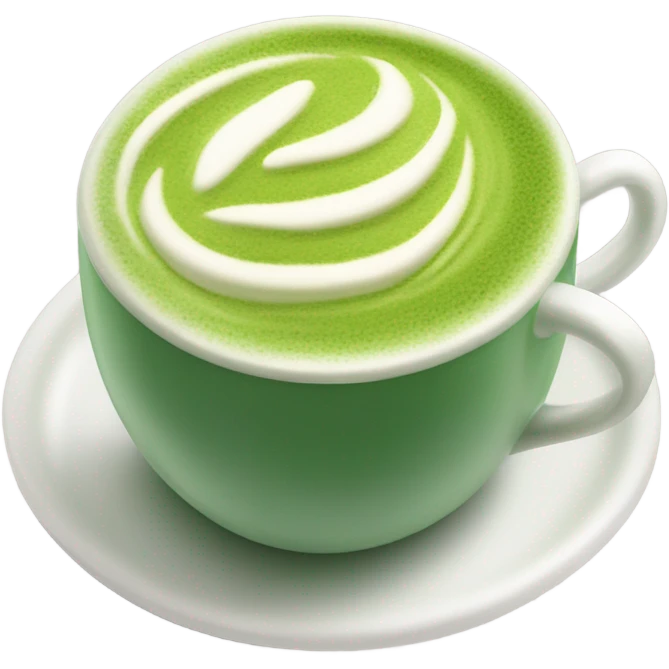 hot matcha latte emoji