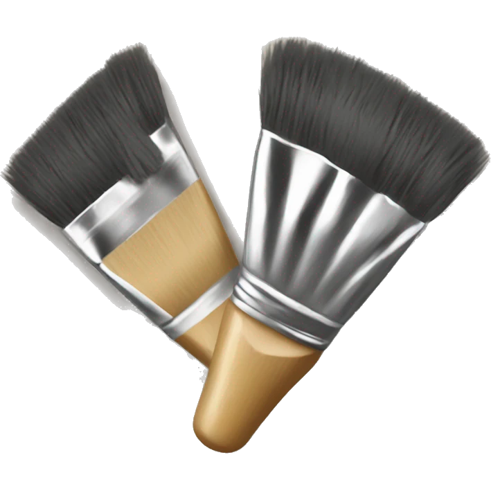 brushes in paint
 emoji