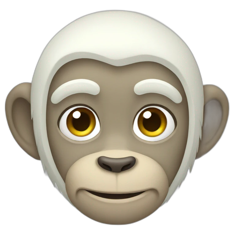 White monkey emoji