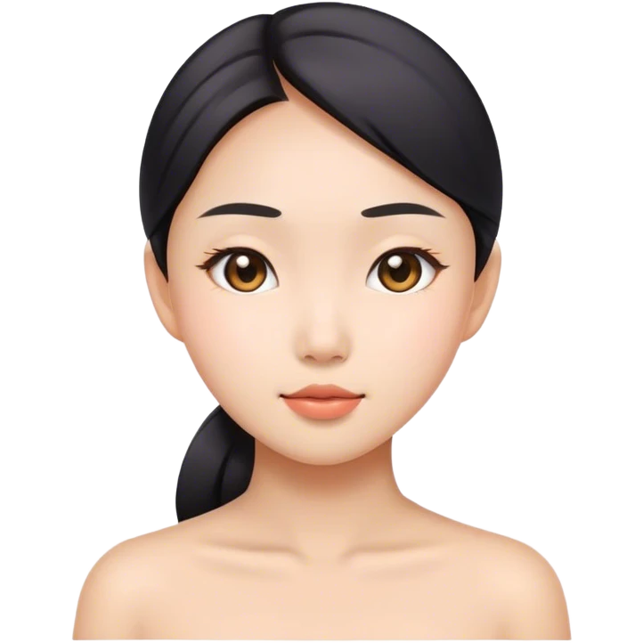 An Asian clean girl emoji