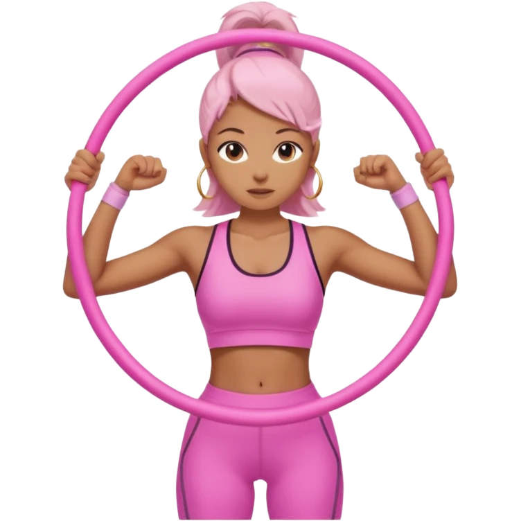 infinity hoop workout pink emoji