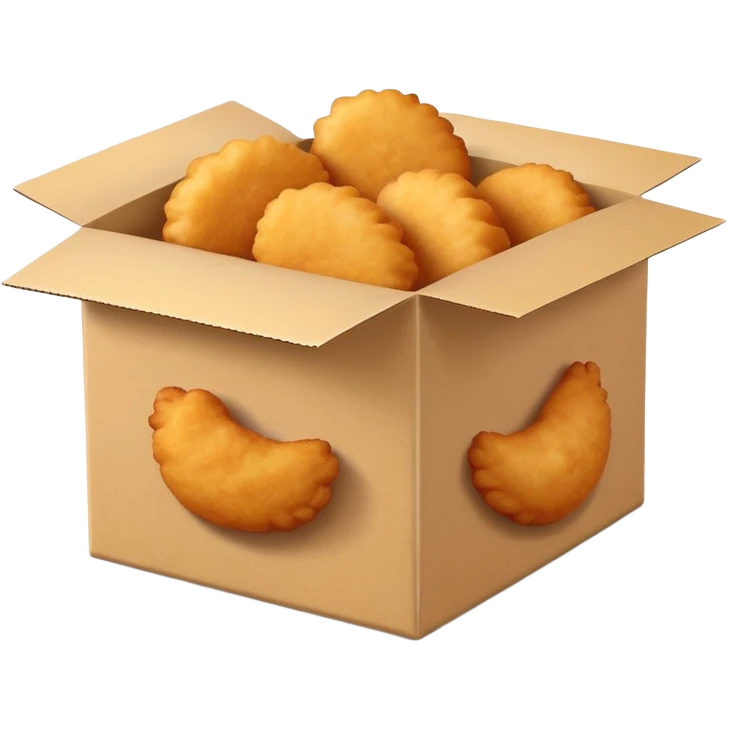 chicken mcnuggets in a box emoji