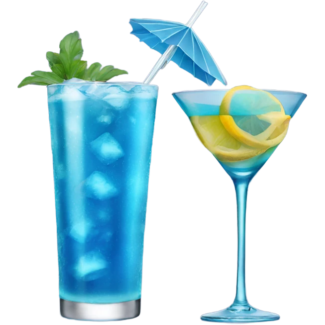 blue cocktail emoji