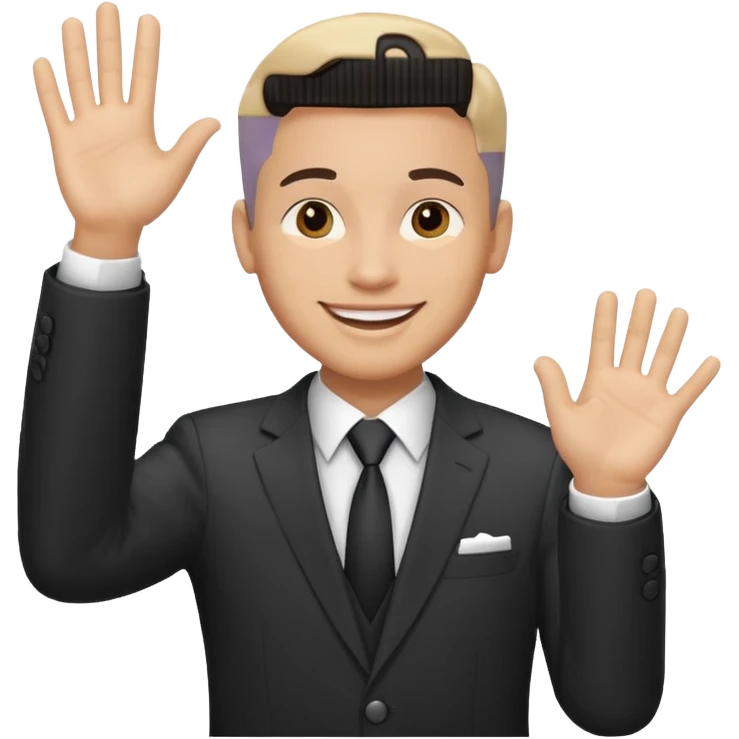 Hombre saludando  emoji