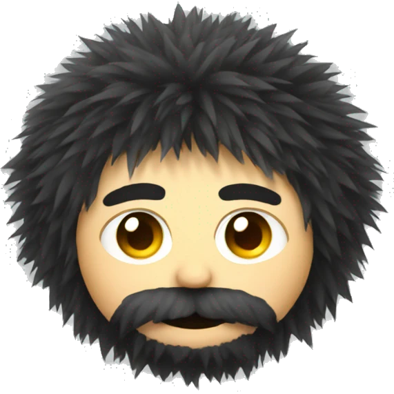 Hairy ball emoji