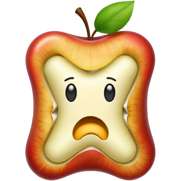 Apple core emoji