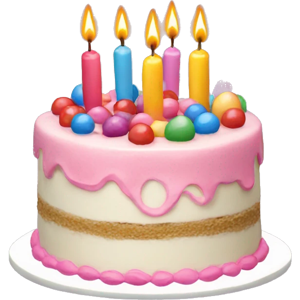 Birthday cake emoji