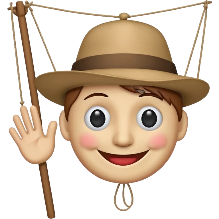 A puppet that you pull with string. emoji
