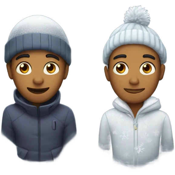Gay and snowing  emoji