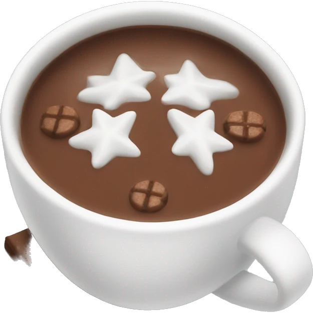 Christmas hot chocolate emoji