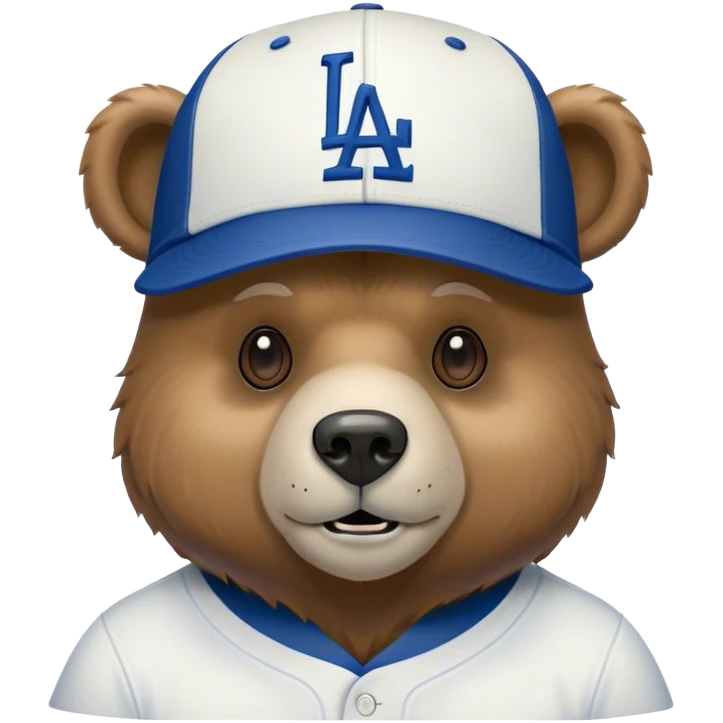 Bear in Dodgers emoji
