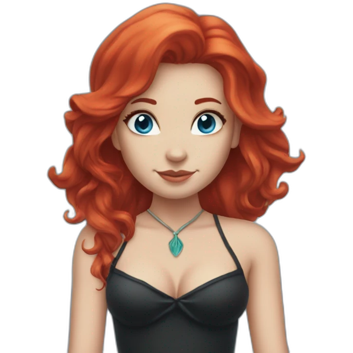 witch-mermaid-red-hair-tatoo-blue-eyes emoji