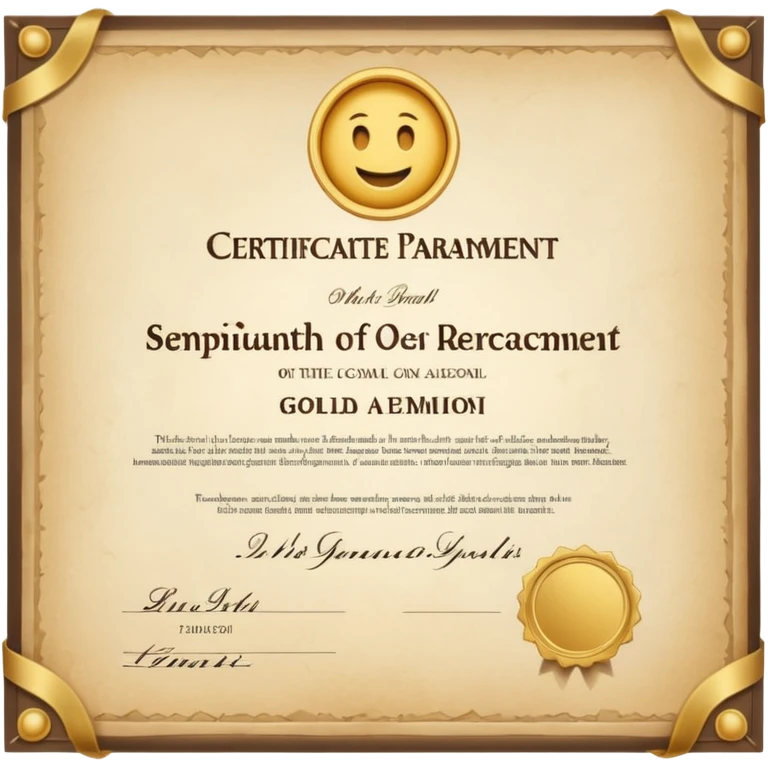 certificate emoji