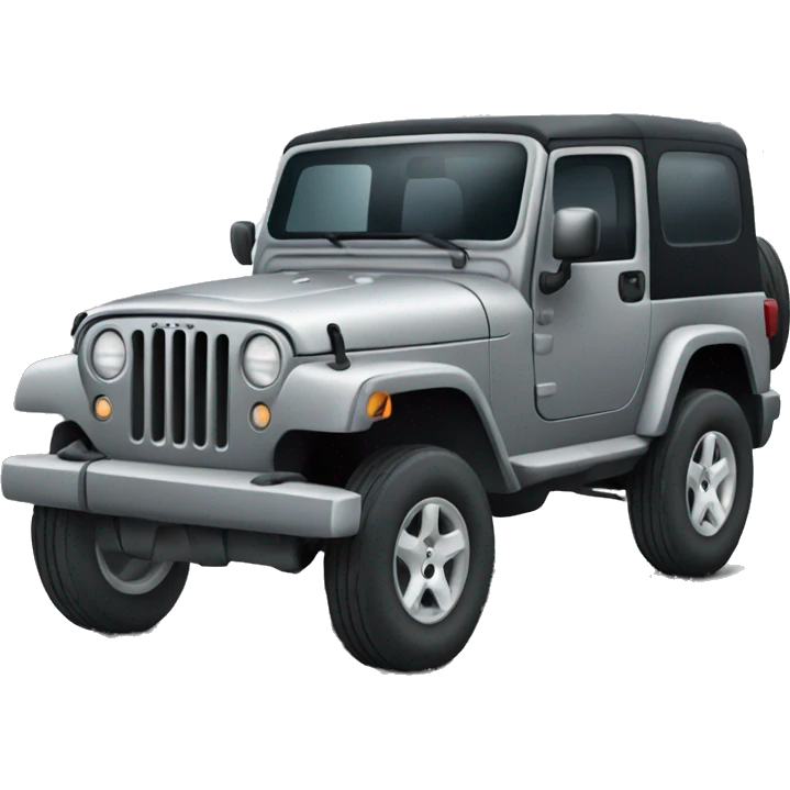 Gray 4 door jeep emoji