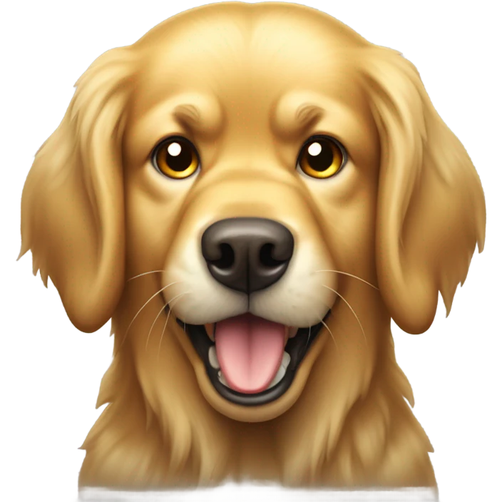 Angry Golden retriever  emoji