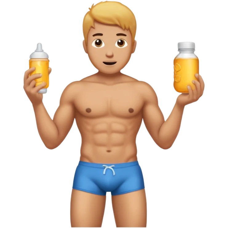 Male shirtless honey skin six pack sexy big dih lean full body without pants hold condom and jerking off emoji