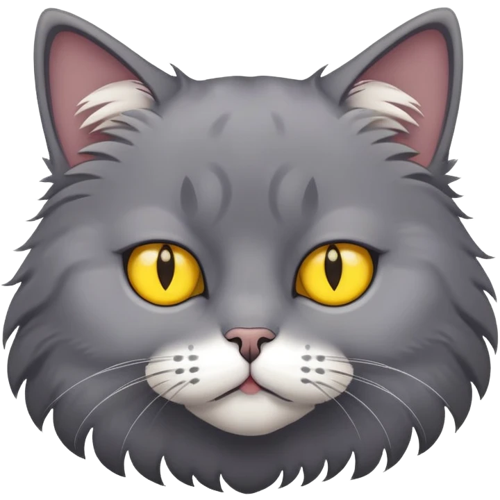 Bored cat emoji