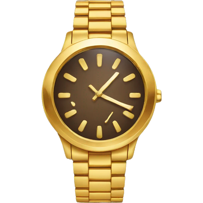 Gold watch  emoji