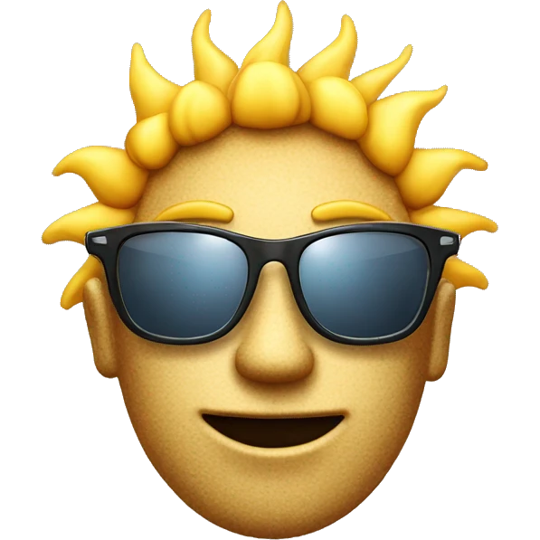 Sonne mit sonnenbrille emoji