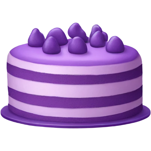 Purple cake emoji