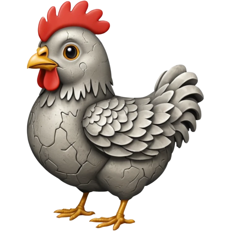 stone metal chicken emoji