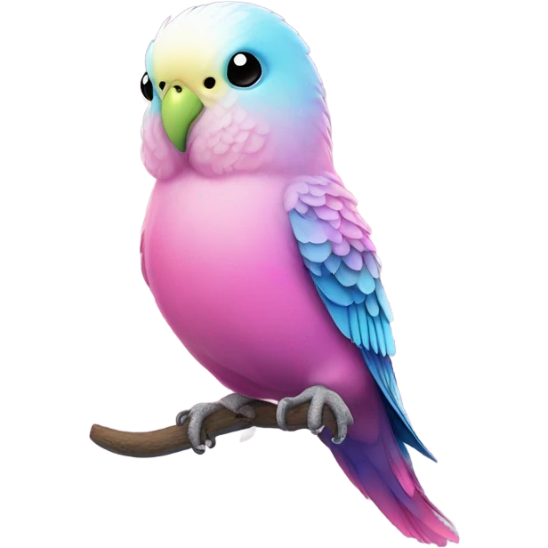 Pink budgie emoji