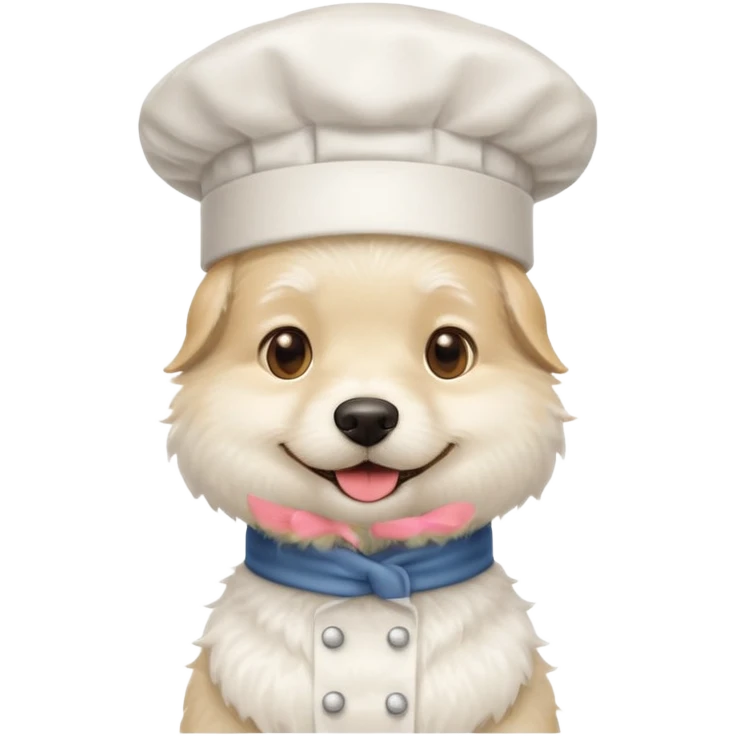 chef white dog emoji