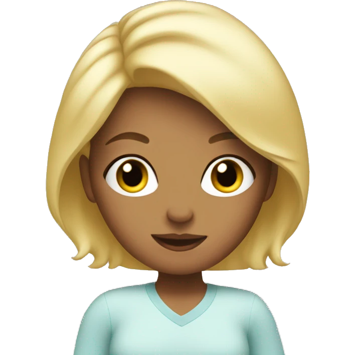 Mommy blonde  emoji