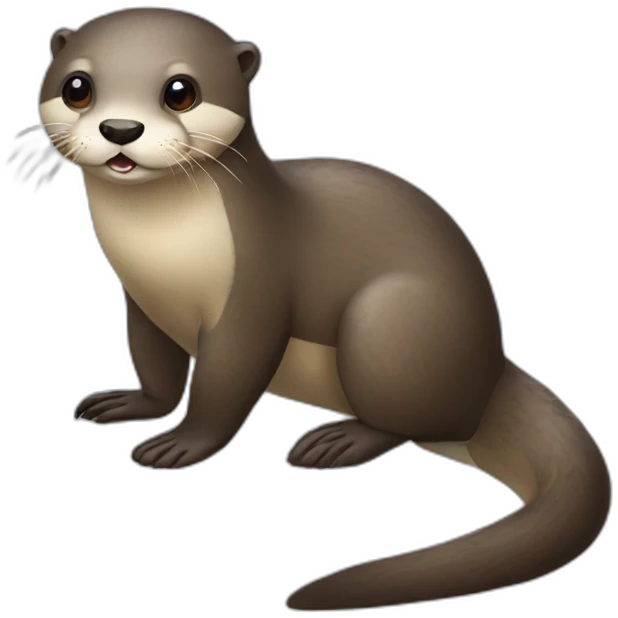 loutre sur phoque emoji