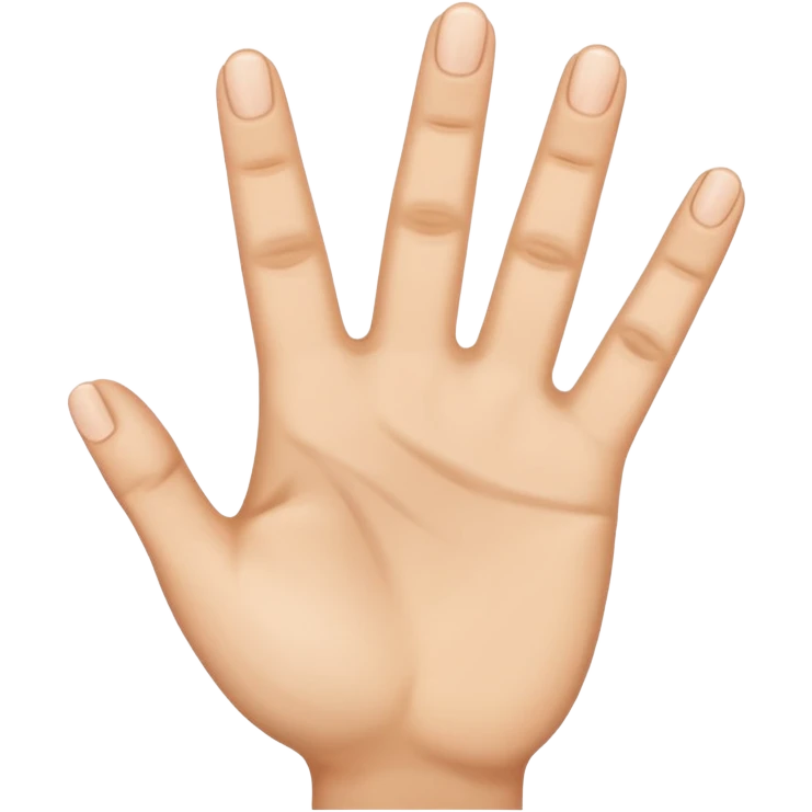 Hand showing 4 fingers emoji