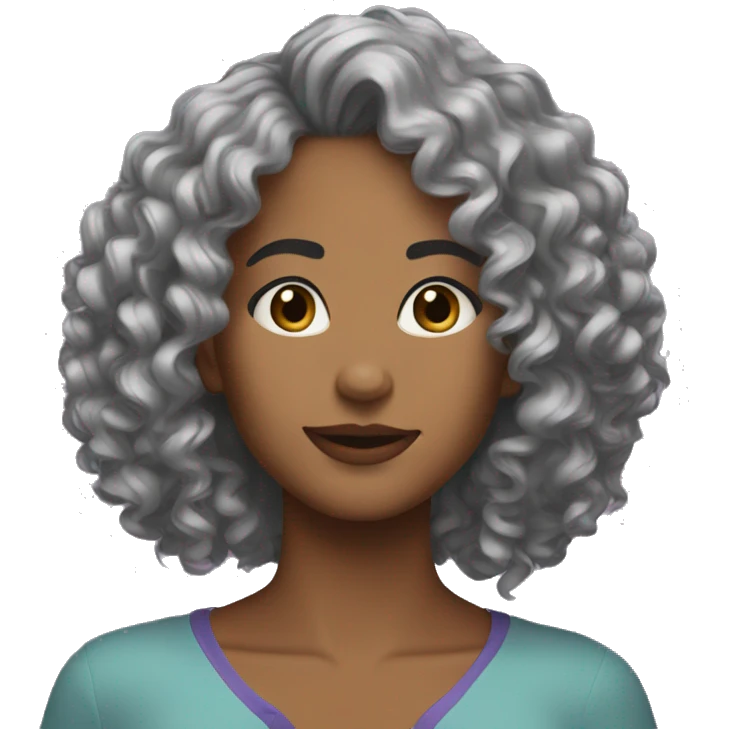 🤷🏽‍♀️ this emoji but with curly hair  emoji