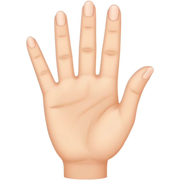 A hand with three fingers up  emoji