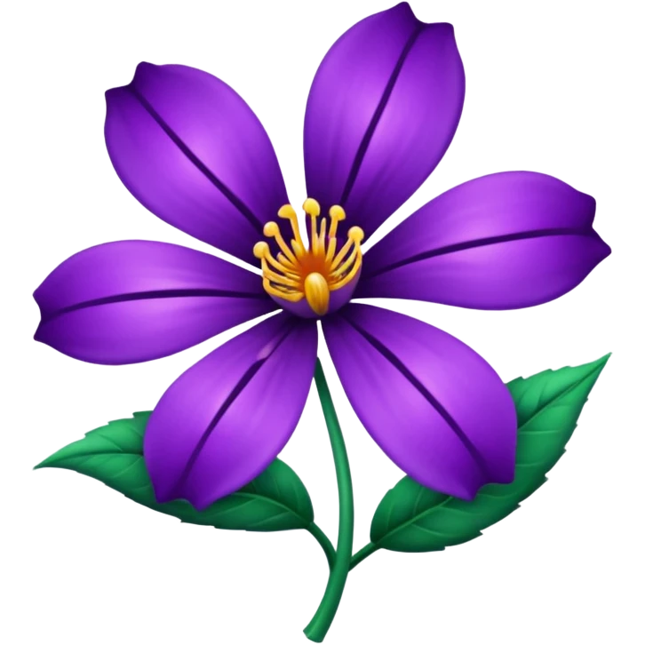 Purple poison flower emoji