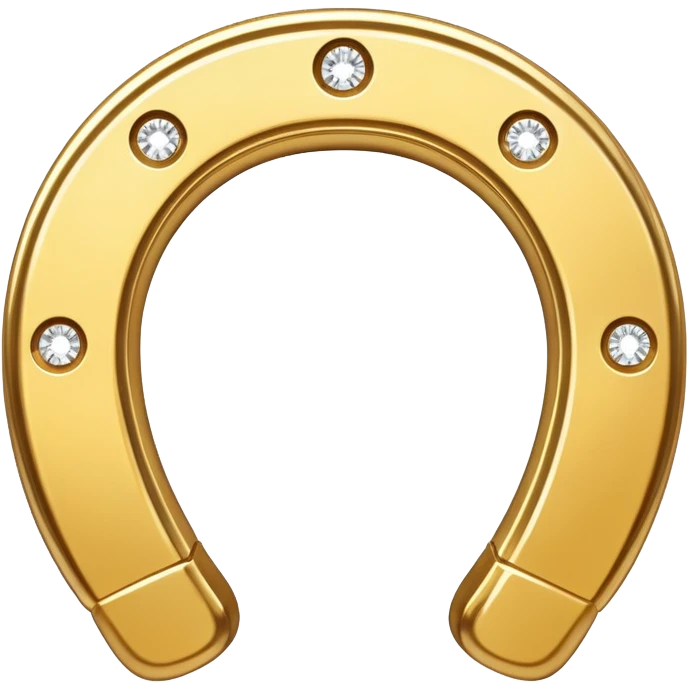 horseshoe made out of gold emoji