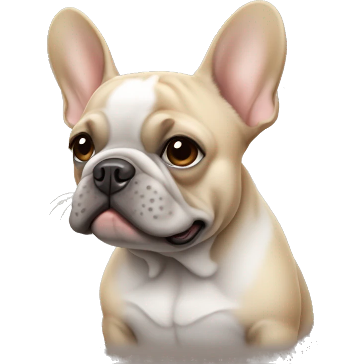  Ashy tan  French bulldog emoji