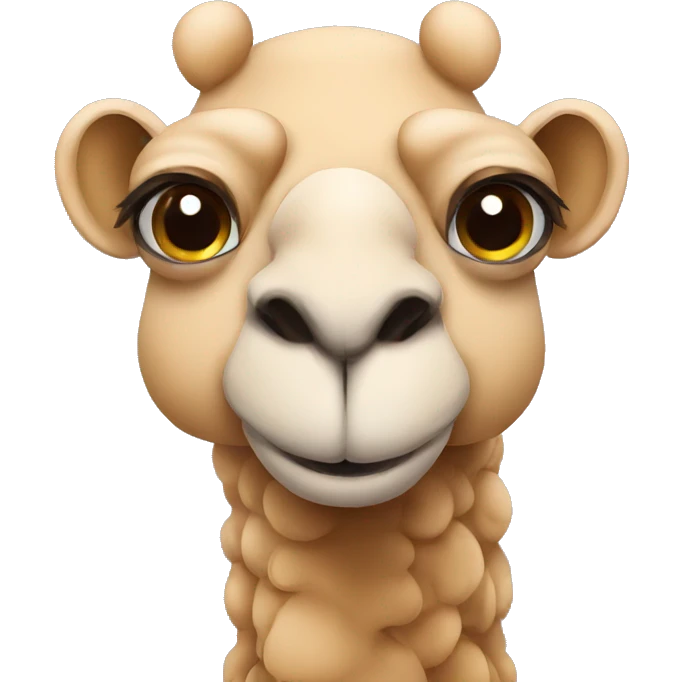 Camel cute emoji