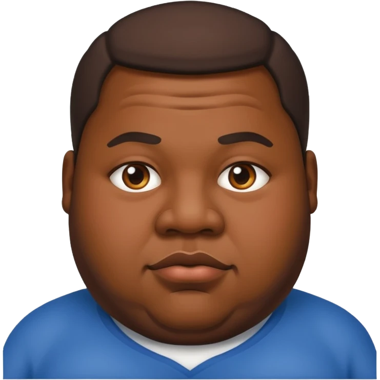 Black dude fat emoji