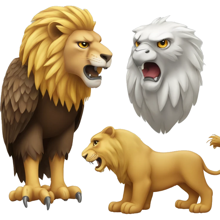 eagle and lion emoji