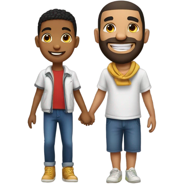 Drake with a kid emoji