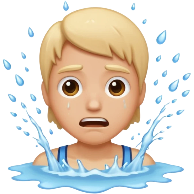 person wasting water emoji